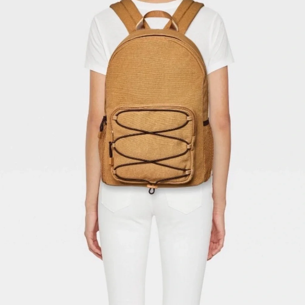 NWT Light Brown‎ Canvas Dome Backback